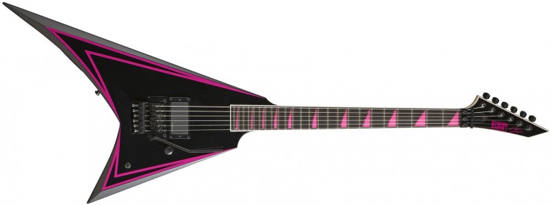 ESP Alexi Pink Saw Tooth Custom shop BK/Pink